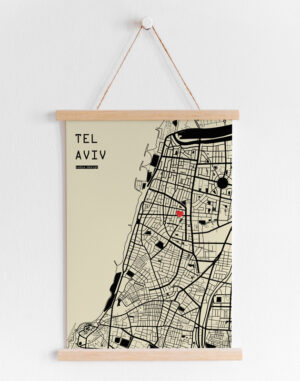 Tel Aviv Map vintage – sale