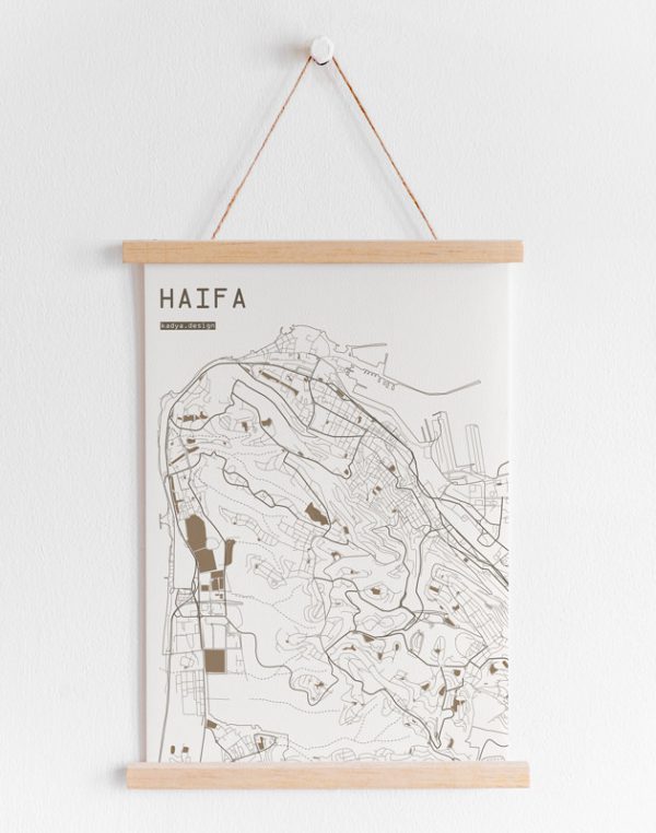 Haifa Map Brown