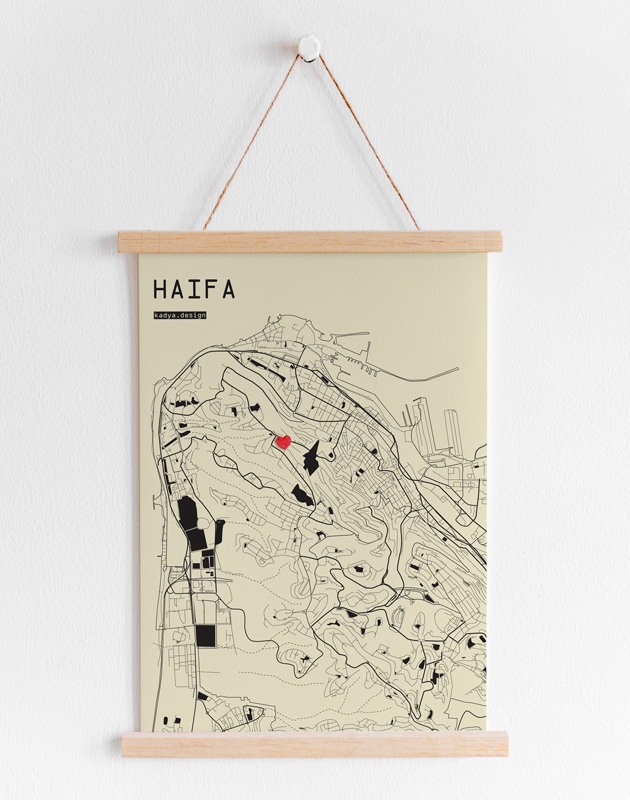 Haifa-vintage-map