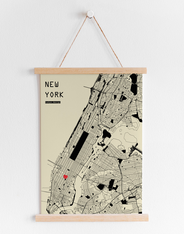 NY--map-vintage